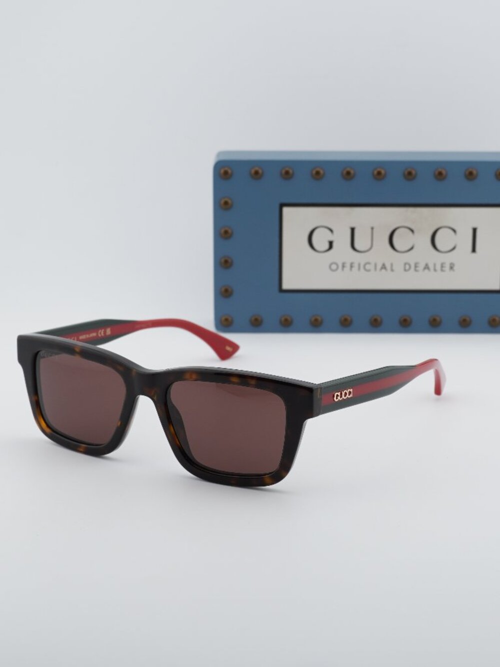 Gucci GG1869S 002 Square Sunglasses - Havana / Brown